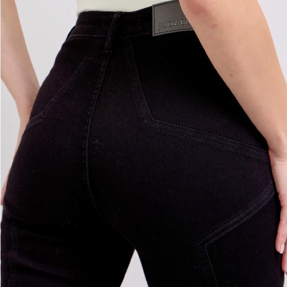 Judy Blue Full Size High Waist Star Seam Detail Flare Plus Size - Picture 7 of 13